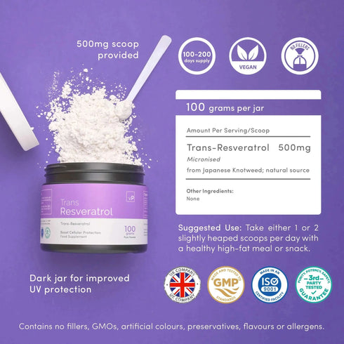 Trans-Resveratrol|Hylki og duft